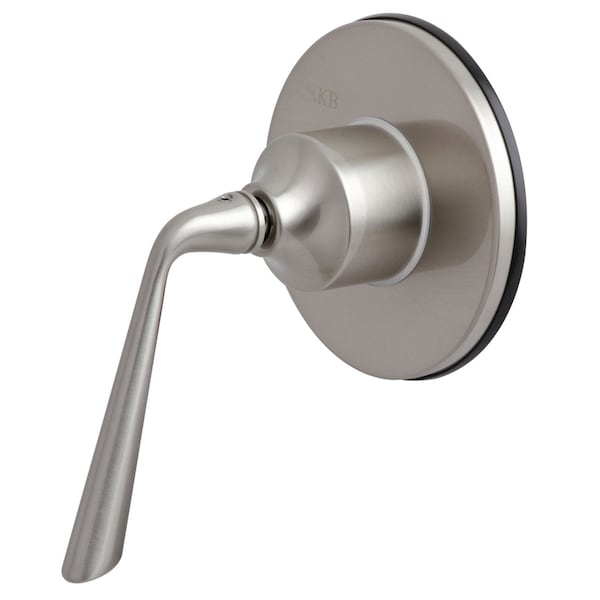 KS3038ZL Three-Way Diverter Valve W/ Sgl-Handle & Round Plate, Nickel